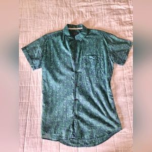 ZARA short sleeve collar shirt